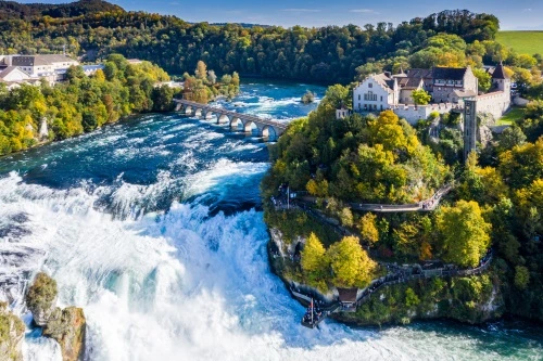 Air Terjun Rhine tempat wisata di Swiss - CIMB Niaga