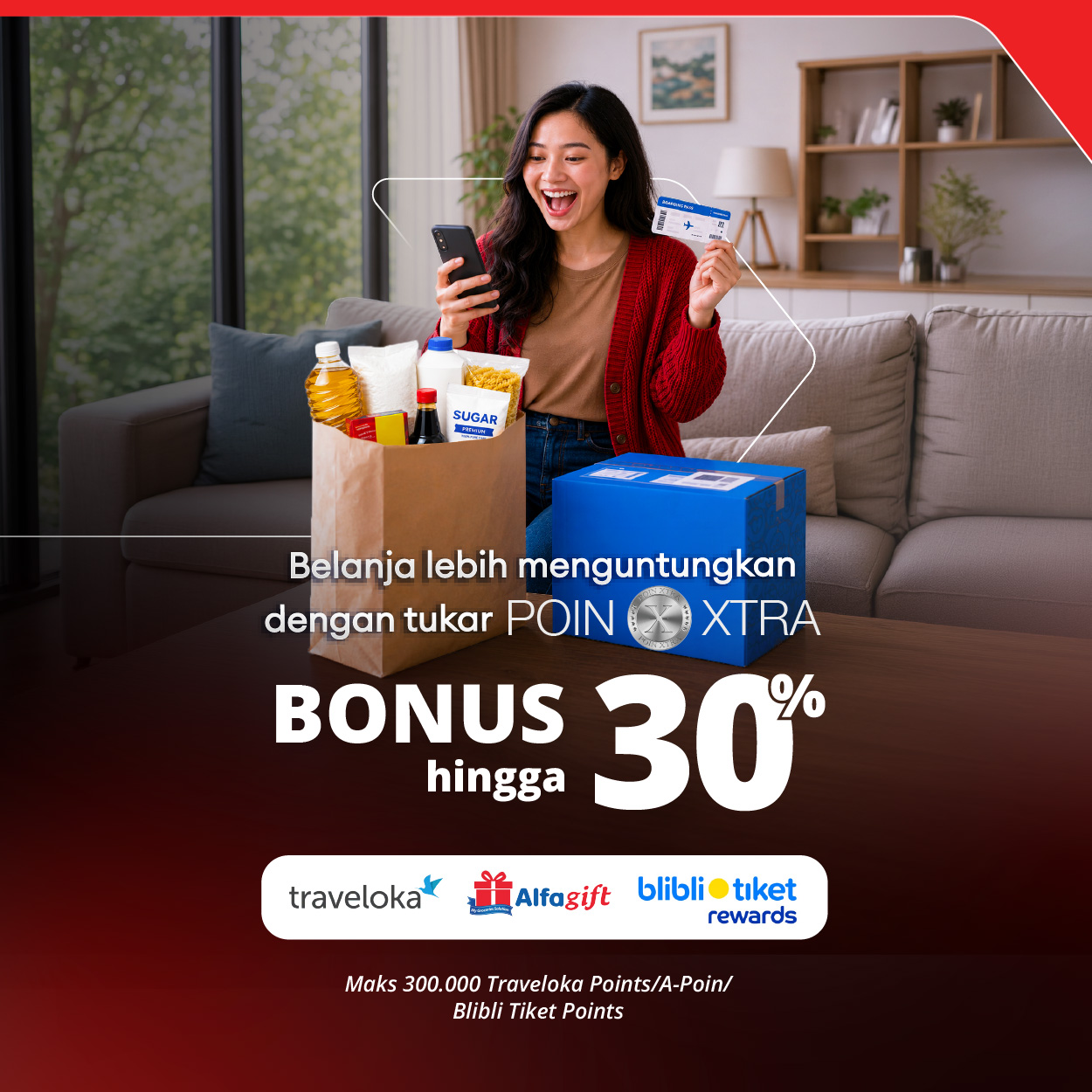 Traveloka Points, A-Poin, Blibli Tiket Points