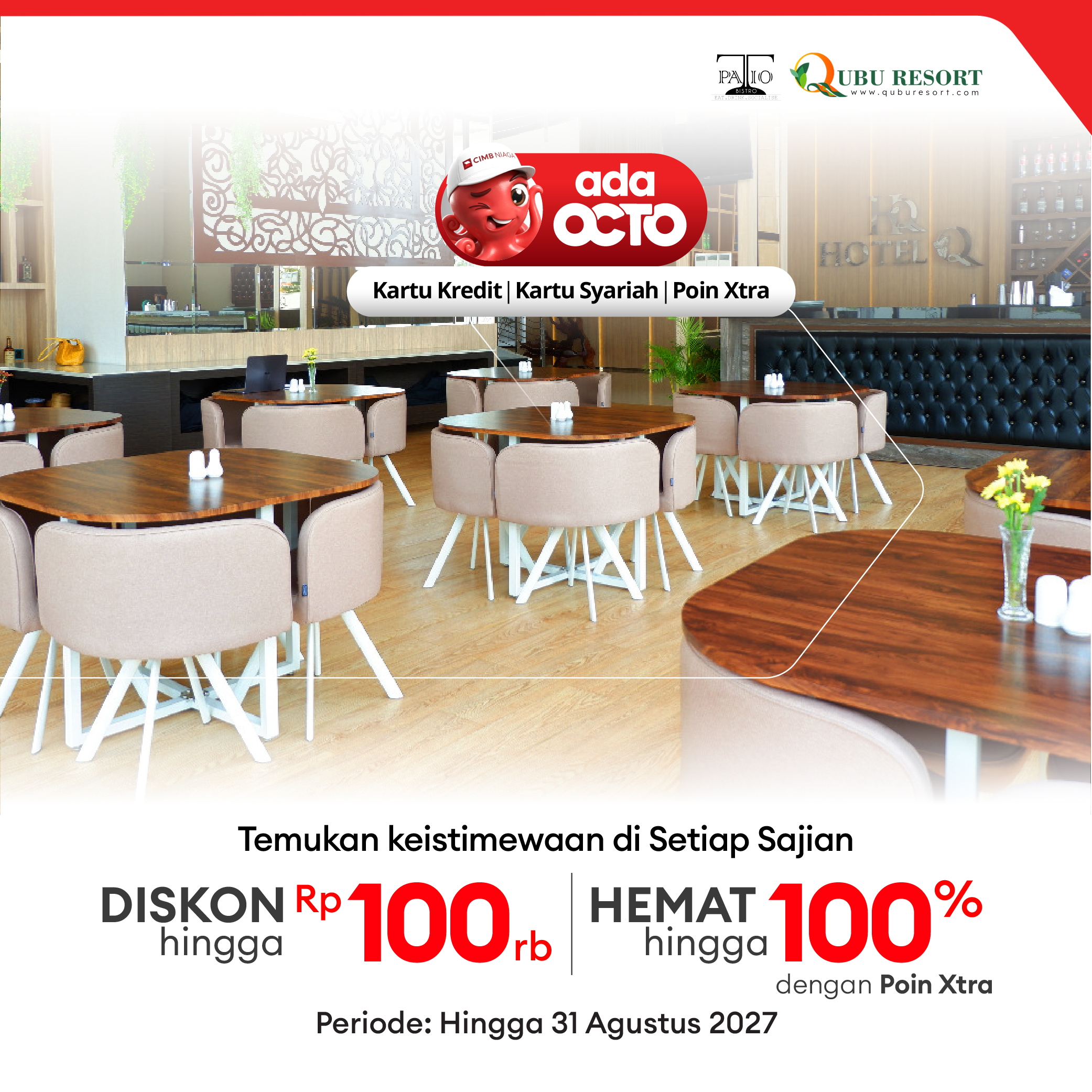 Patio Bistro Qubu Resort Pontianak