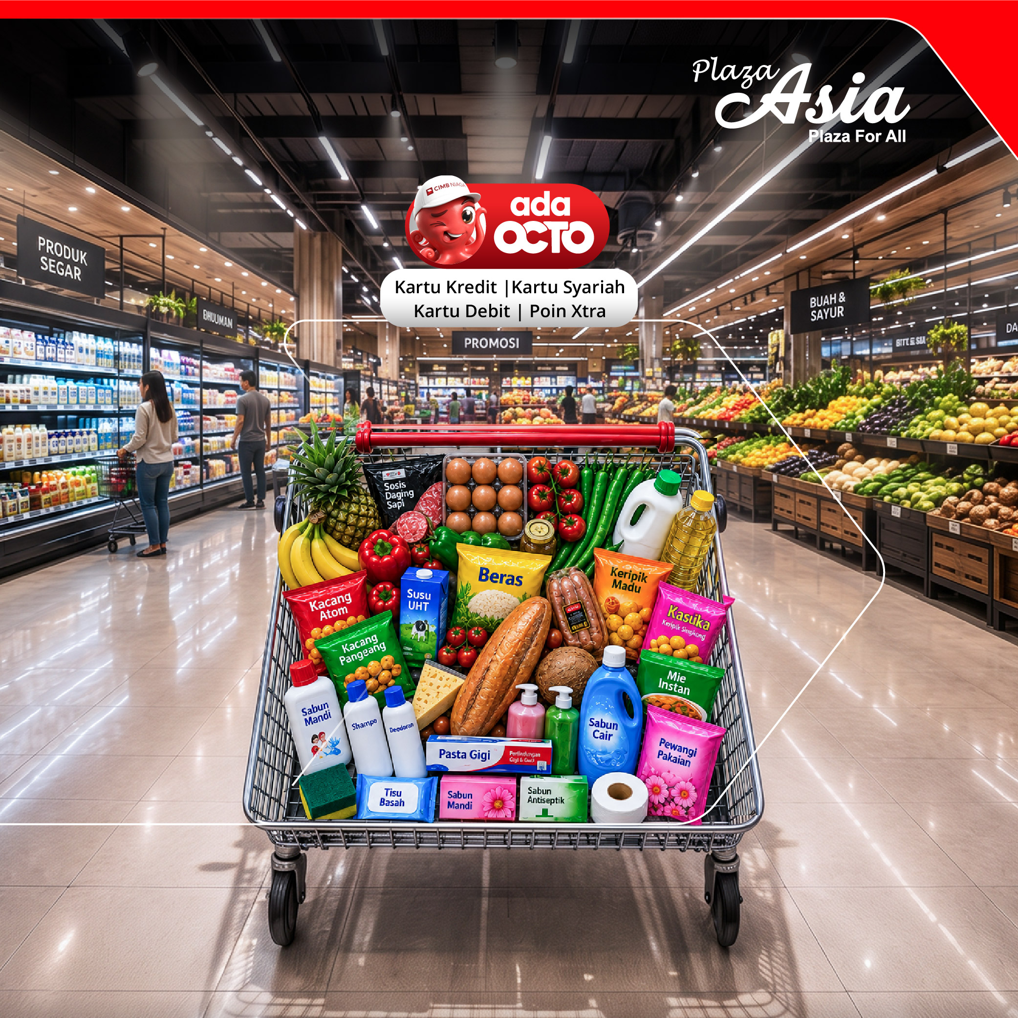 Bonus Voucher Rp50.000 Belanja di Plaza Asia