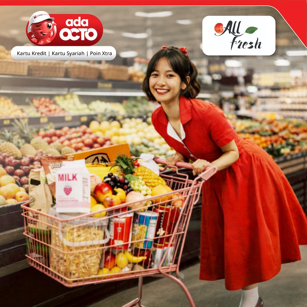Cashback Rp50 Ribu Belanja di All Fresh