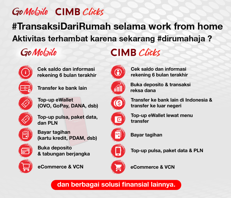 fitur transaksi dengan gomobile cimb