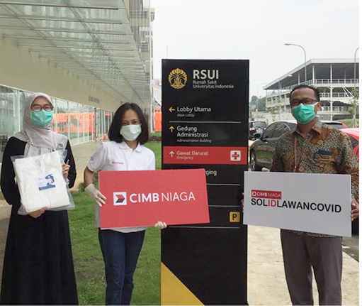 cimbniaga donasi covid19 rumah sakit UI