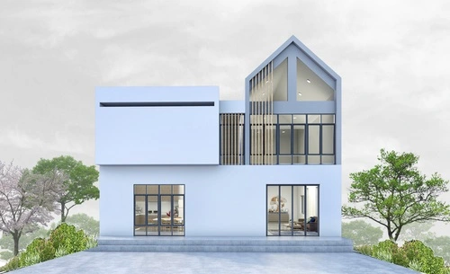 desain rumah mewah modern gaya industrial - CIMB Niaga