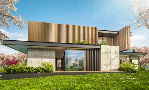 Desain rumah mewah modern tropis - CIMB Niaga
