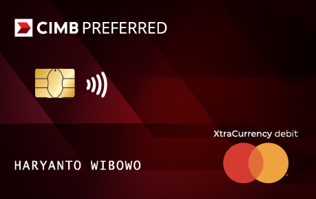 KARTU DEBIT CIMB PREFERRED XTRACURRENCY