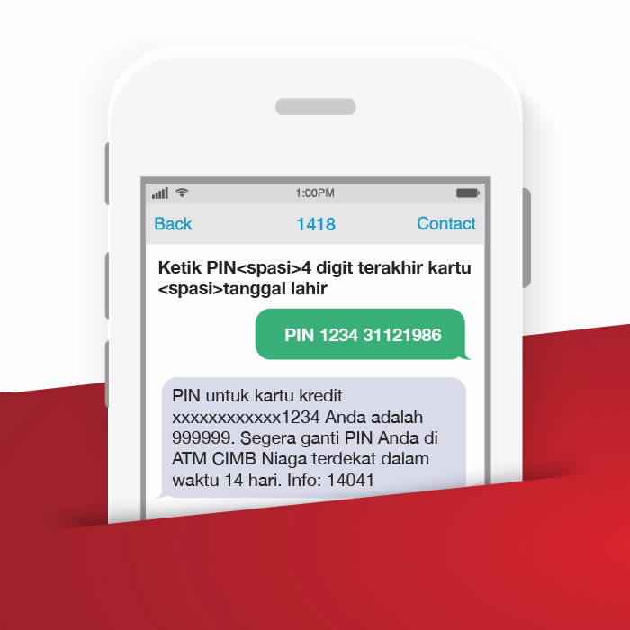 Cara ganti pin kartu kredit cimb niaga