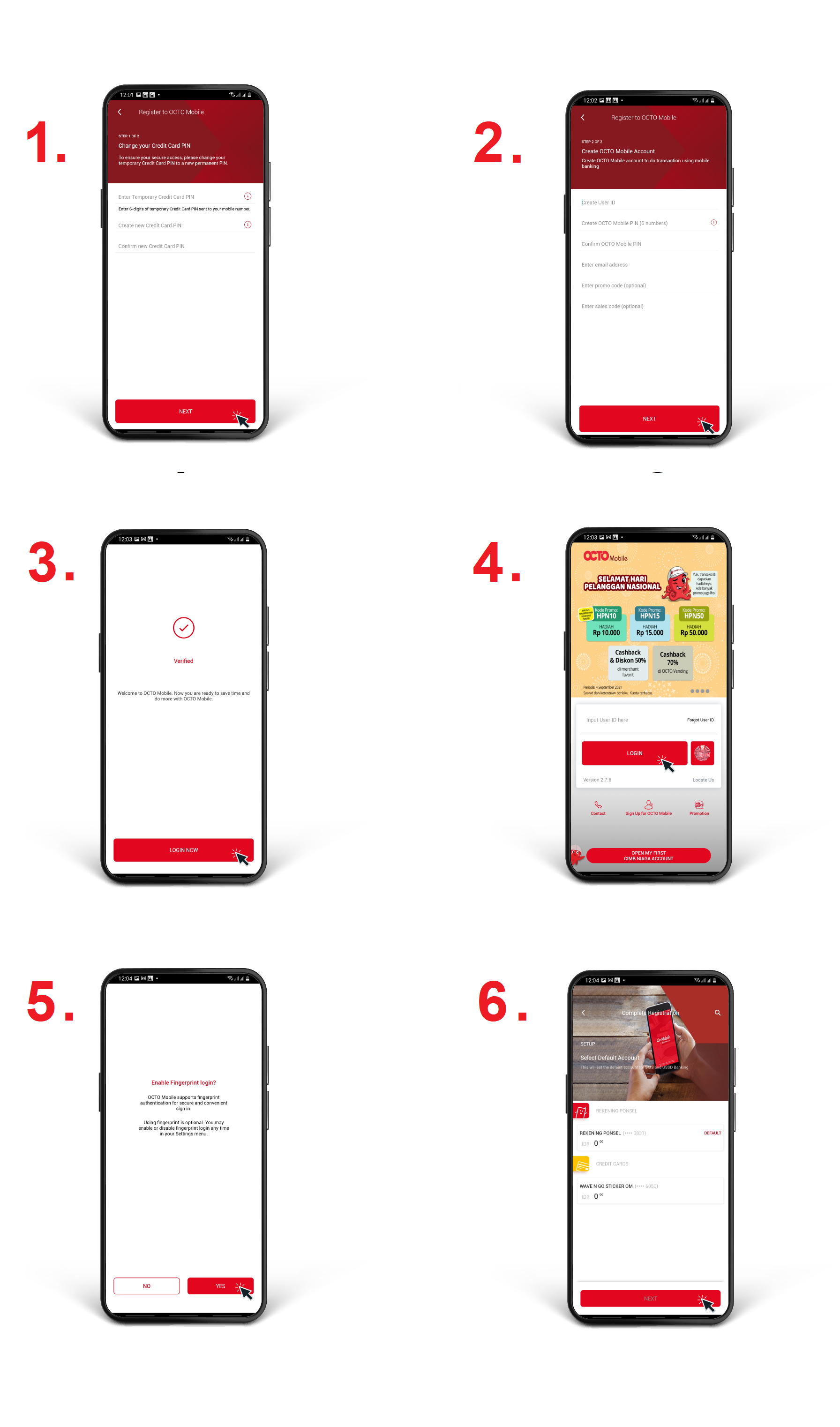 Registrasi OCTO Mobile