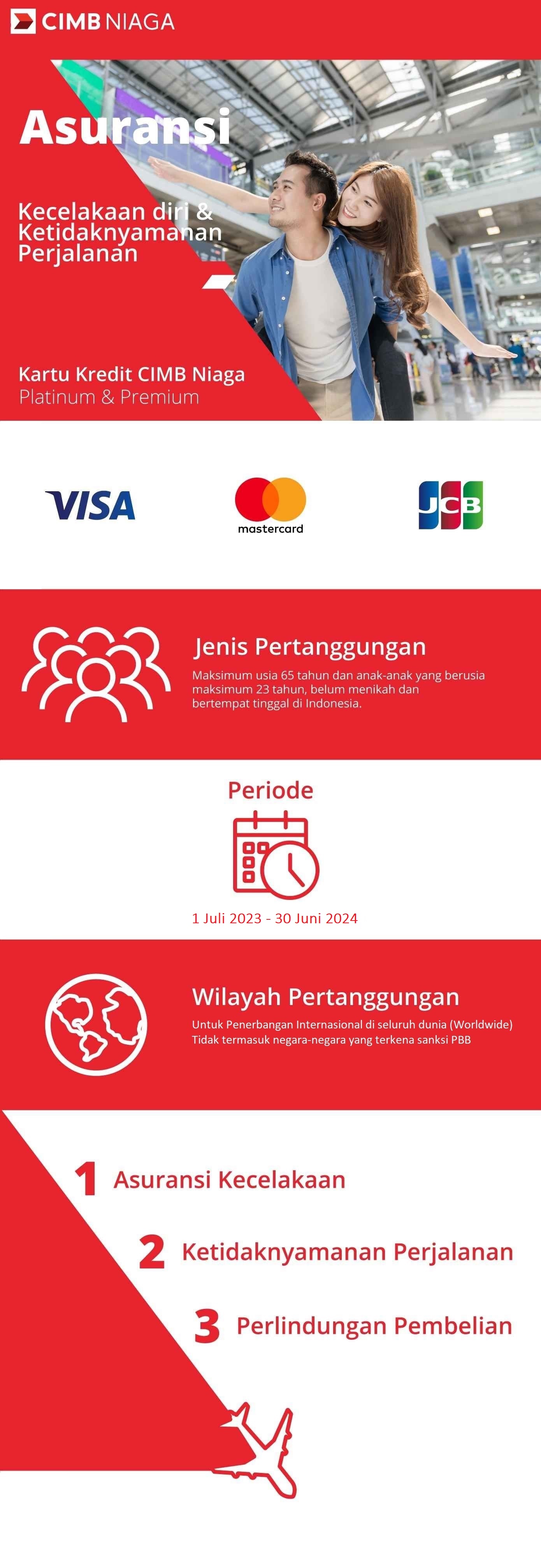 Asuransi Kecelakaan Diri dan Ketidaknyamanan Perjalanan Kartu Kredit CIM Niaga