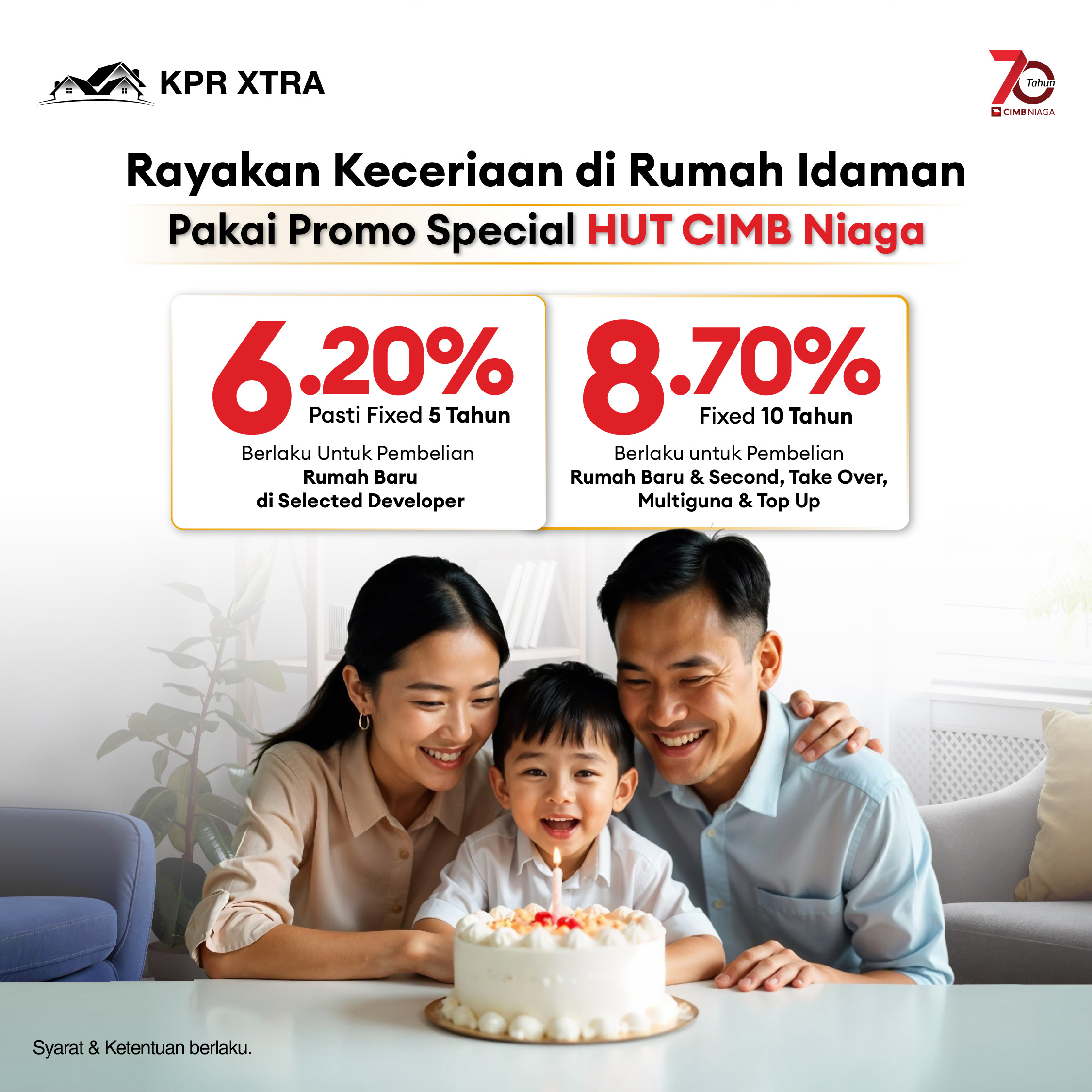 Rayakan Keceriaan di Rumah Idaman Pakai Promo Special HUT CIMB Niaga