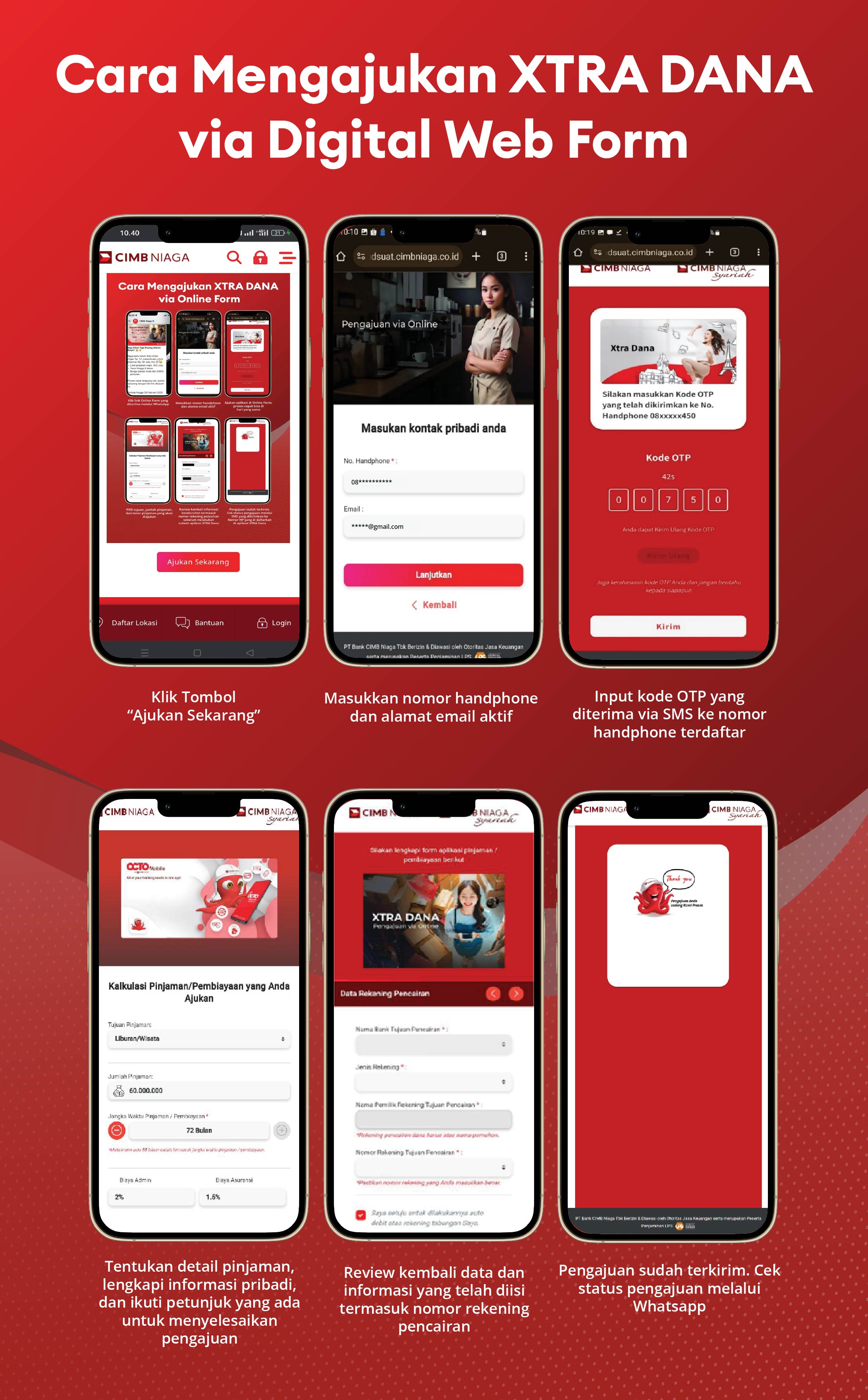 Cara Mengajukan XTRA DANA via Digital Web Form