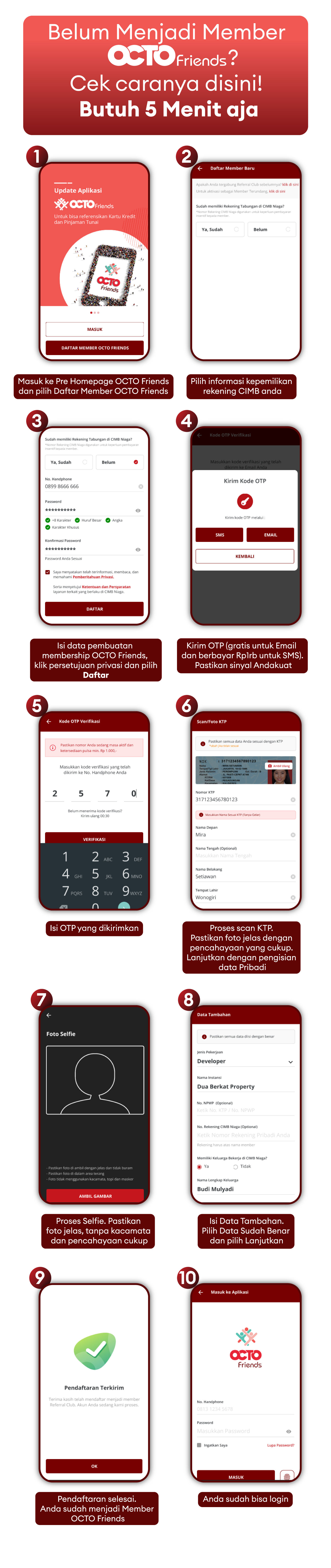Cara Registrasi Member OCTO Friends