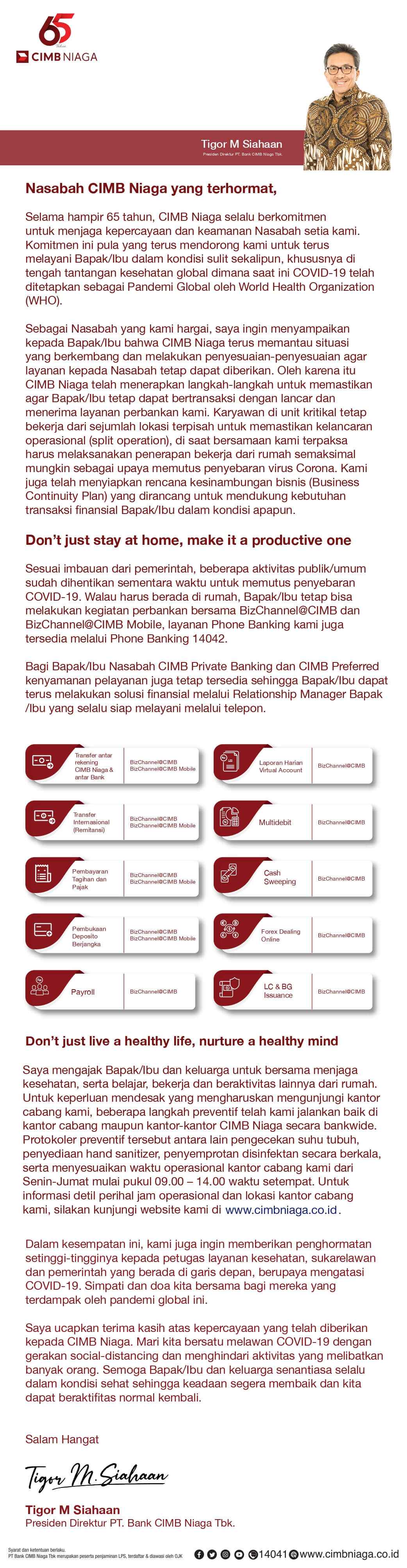 layanan cimb selama covid 19