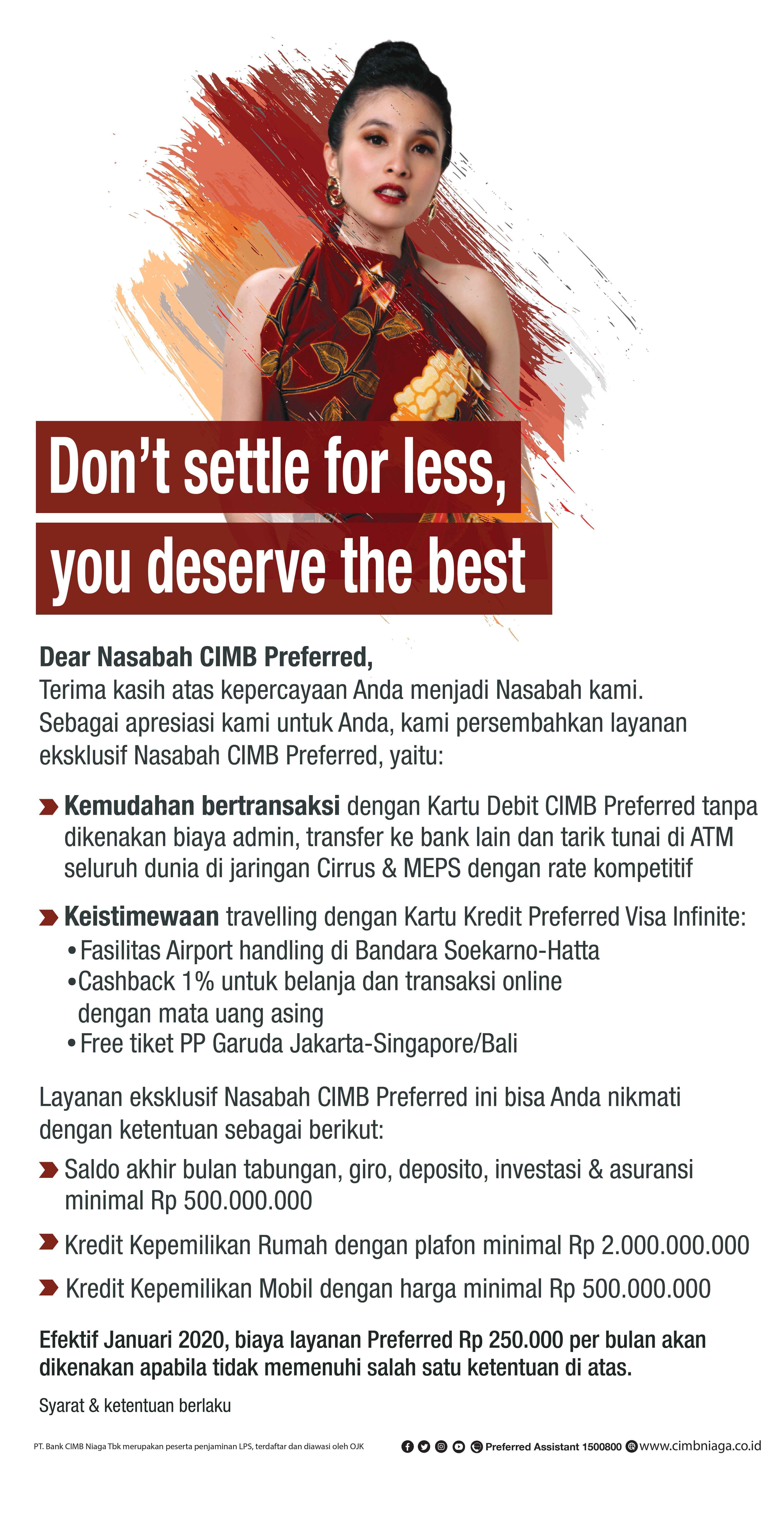 Pengumumam CIMB Preferred