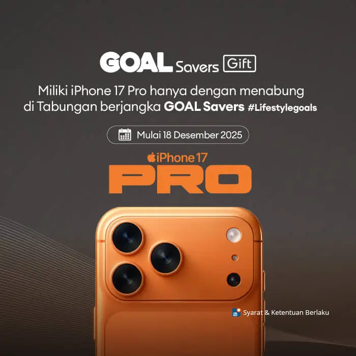 Nabung di GOAL Savers, Punya iPhone 17 Pro