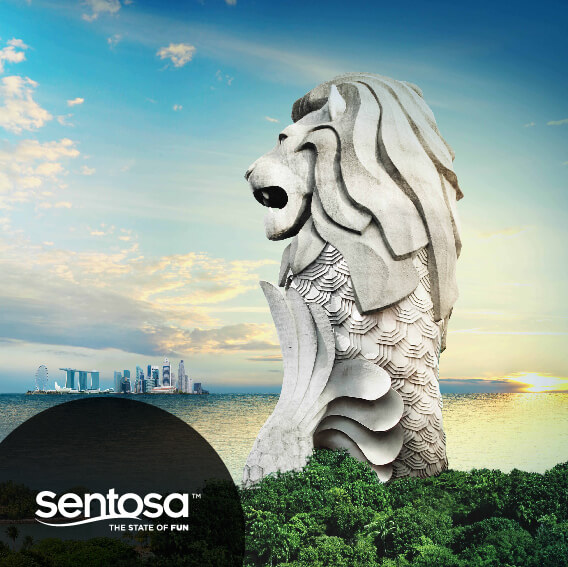 mastercard banner sentosa merlion