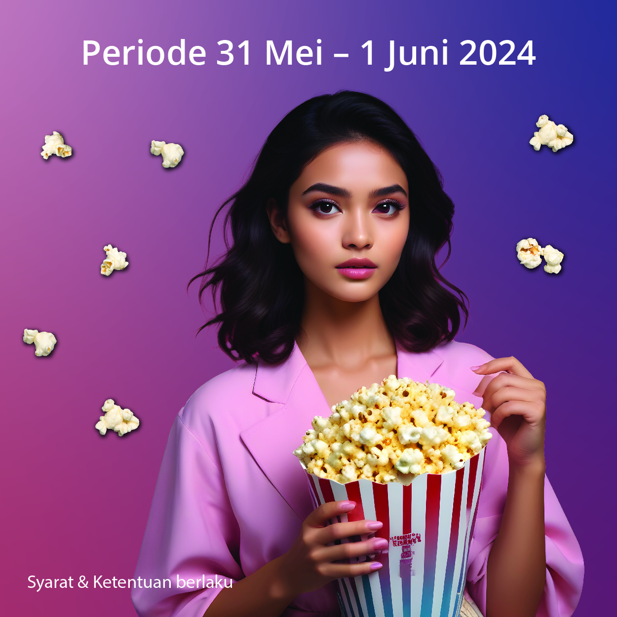 Dapatkan Popcorn dengan Scan QRIS OCTO Mobile hanya Rp1.000