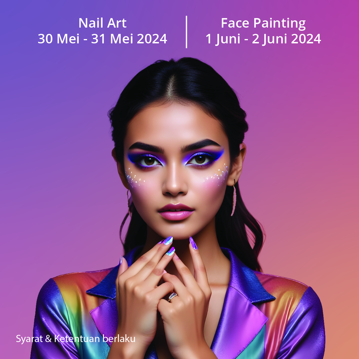 Dapatkan Nail Art/Face Painting dengan Scan QRIS OCTO Mobile hanya Rp 1.000