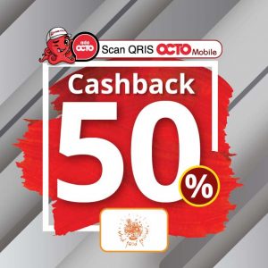 Belanja ini itu di UFF cashback 50% dengan Scan QRIS sumber dana OCTO Pay