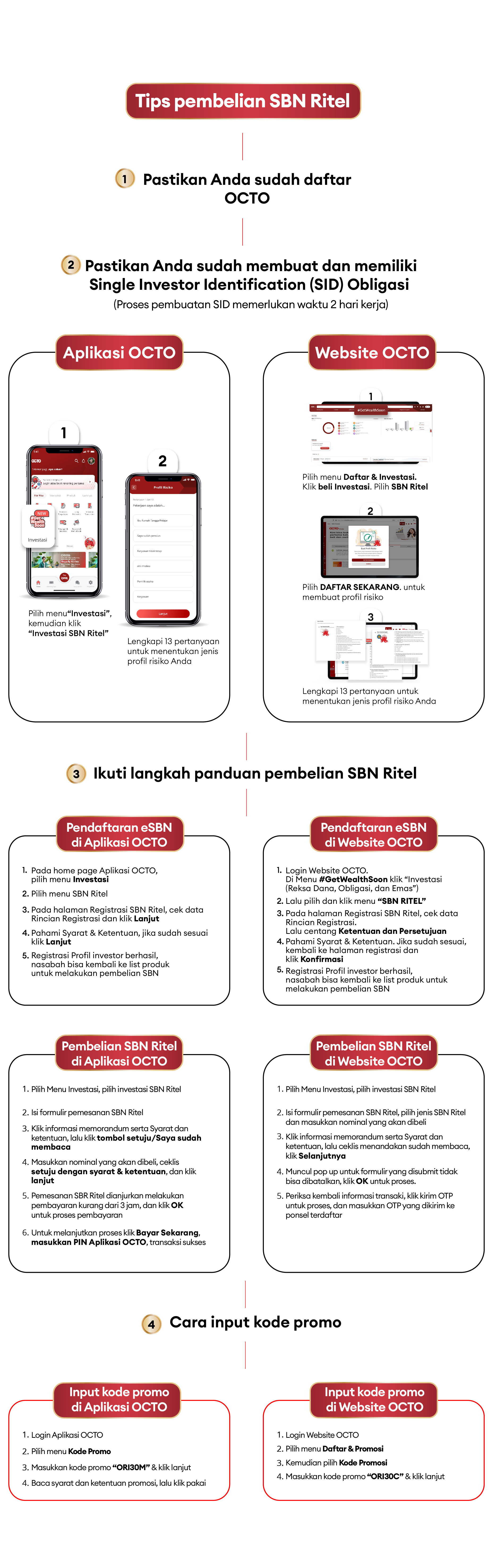 Cara membeli dan memasukkan kode promo ORI030